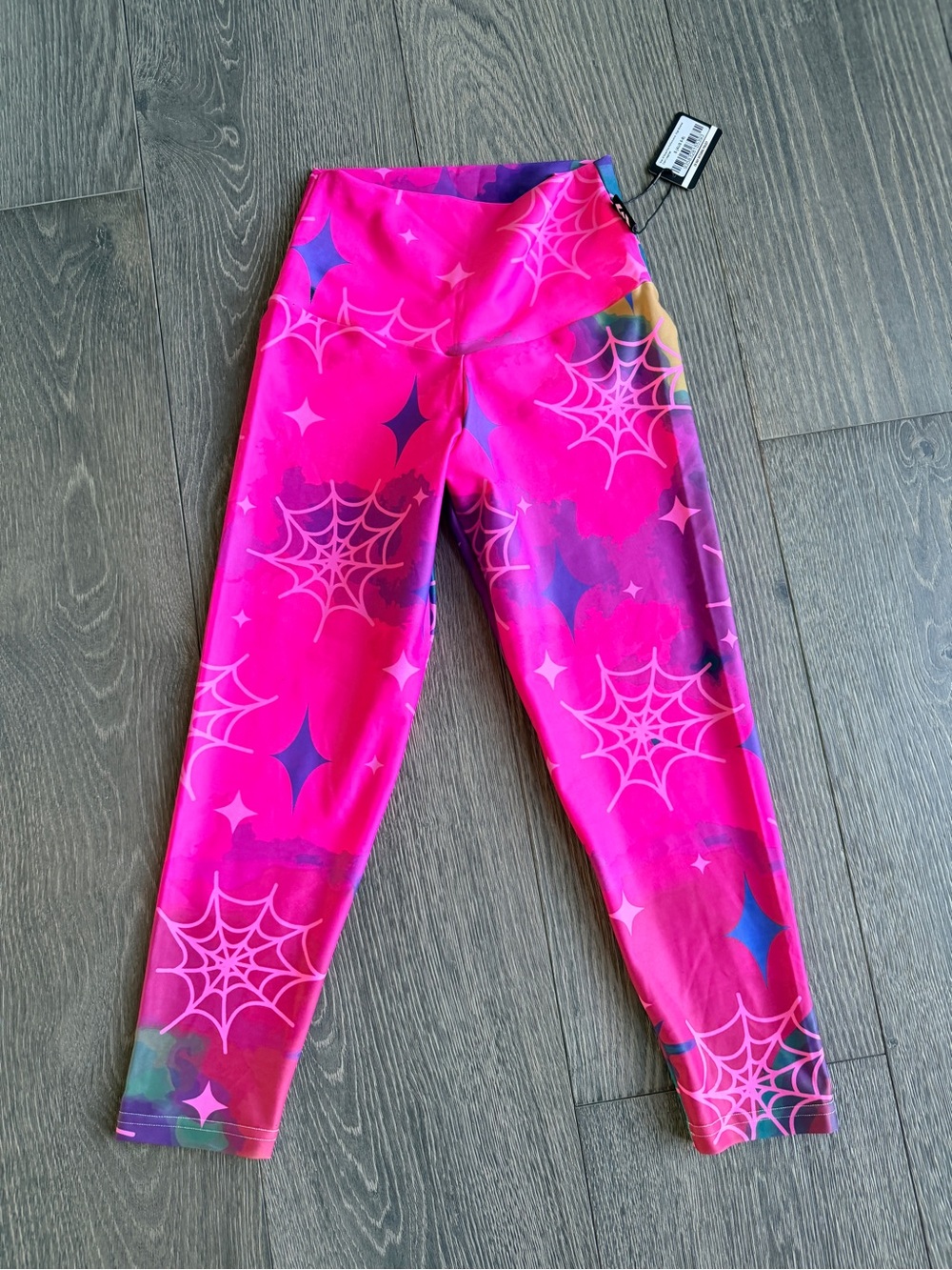 Exotica Web of Skies Spider Performance High Waisted Capri Leggings S